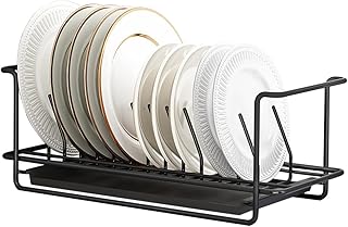 Égouttoir à vaisselle, évier ou égouttoir à vaisselle xplds avec égouttoir et collecteur de couverts, 39,4 x 14 x 15,9 cm, noir. Diaytar : Qualité professionnelle, prix grand public