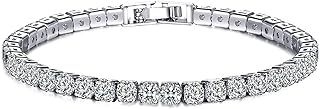 Chaîne de bracelet en strass cristal hip hop pour hommes, cristal strass