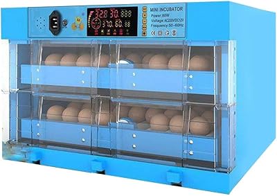 Chicti 128 incubateur d'oeufs pour oeufs à couver avec retourneur automatique et contrôle de l'humidité pour poulet canard oie caille oeufs fécondés contrôleur d'affichage led cuisine. Diaytar : L'excellence du service, la douceur des prix