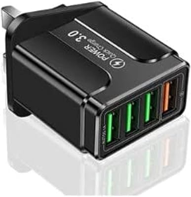 Adaptateur de charge rapide qc 3.0 20 w avec 4 ports usb-a