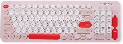 Ensemble clavier et souris sans fil promate, ensemble clavier et souris ergonomique rétro