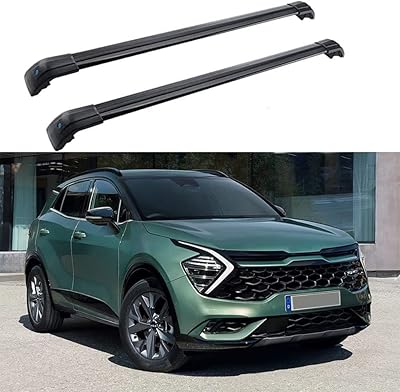 Barres de toit de voiture croisées en aluminium, pour kia tout nouveau sportage