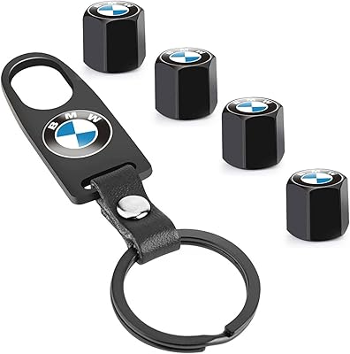 4 pièces bouchon de valve de pneu avec kit de clé pour bmw