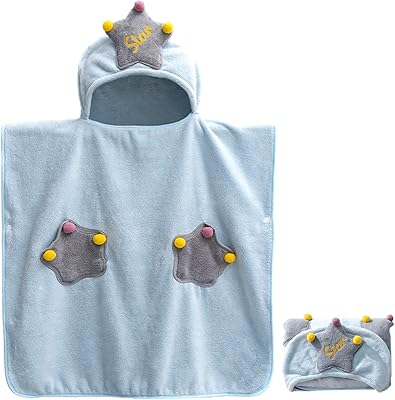 Serviette de bain à capuche pour bébé, serviette de bain douce et absorbante
