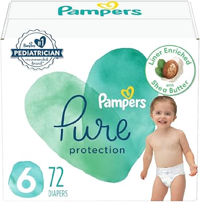 Couches taille 6, 72 pièces - couches jetables pampers pure protection pour bébé