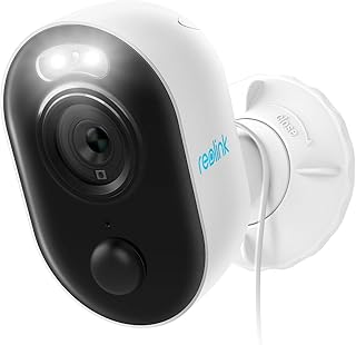 Caméra de sécurité extérieure reolink avec projecteurs, caméra wifi enfichable hd 1080p