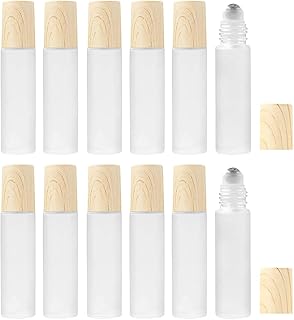 12pcs bouteilles d'huile essentielle flacon à rouleau de 10 ml avec billes