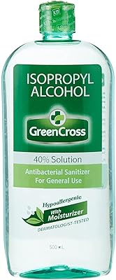 Solution d'alcool isopropylique à 40 % de green cross avec hydratant, 500 ml
