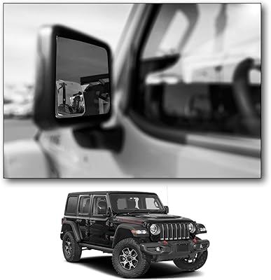 Rétroviseurs d'angle mort personnalisés compatibles avec jeep wrangler 2007-présent | compatibles jk