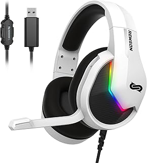 Casque de jeu usb ramson kema 7.1 rgb avec suppression du bruit microphone