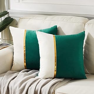 Fancy homi lot de 2 housses de coussin de noël vertes 457 x