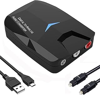 Convertisseur audio numérique vers analogique dac avec récepteur bluetooth 5.0, audio numérique optique