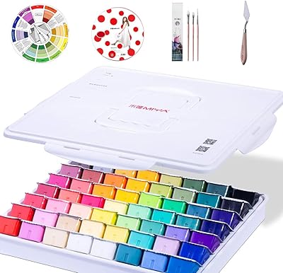 Ensemble de peinture gouache awok 63 pièces, 56 couleurs false