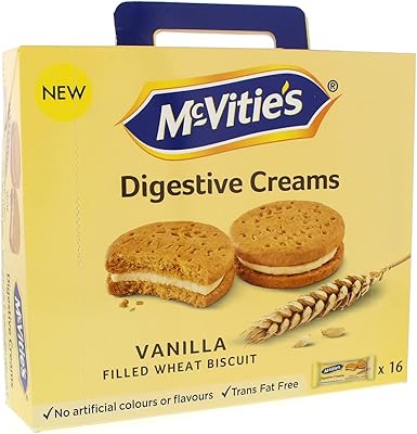 Biscuits digestifs au blé mcvitie's fourrés à la crème à la vanille, 16