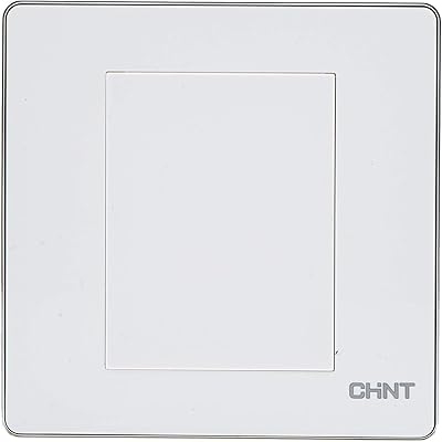 Plaque de recouvrement vide pour chaîne 1 groupe, blanc, 86 x 86 mm