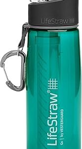 Bouteille de filtre à eau lifestraw go avec paille filtrante intégrée à 2 étapes pour la randonnée, la randonnée et les voyages, bleu sarcelle, 22, modèle : lsg201dt08. Diaytar : Parce que bien acheter, c'est économiser