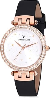 Montre à quartz pour femme, analogique, bracelet en cuir dk12199-3, bracelet