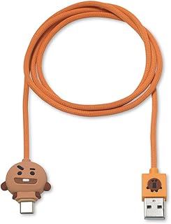 Câble de chargement line friends bt21 usb-c vers usb-a, 3 pieds, compatible