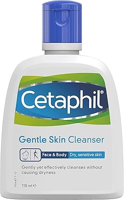 Nettoyant doux pour la peau cetaphil 118 ml nettoyant visage et corps