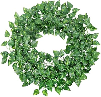Couronne de plantes de lierre artificielles de 4m, guirlande de vigne suspendue