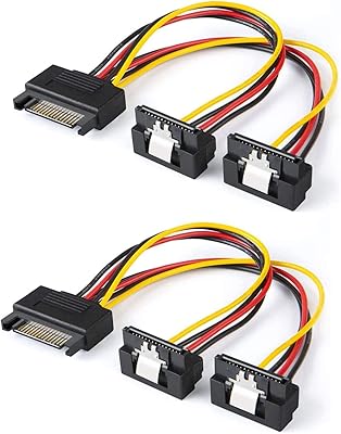 Câble de création de câble d'alimentation sata [2 pièces] 6 pouces sata 15