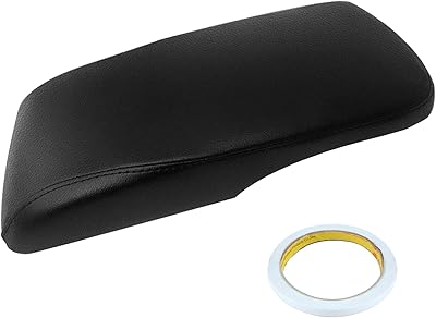 Housse d'accoudoir en similicuir autokay pour toyota avalon 2013-2018 noir