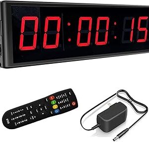 Horloge murale numérique à led, compte à rebours, chronomètre de fitness, salle de sport (hauteur numérique 2,3 pouces). Diaytar Sénégal : Achetez plus, dépensez moins