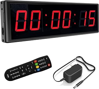 Horloge murale numérique à led, compte à rebours, chronomètre de fitness, salle