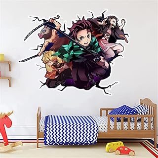 Autocollant mural animé pour enfants, fond de chambre à coucher, autocollant mural autocollant