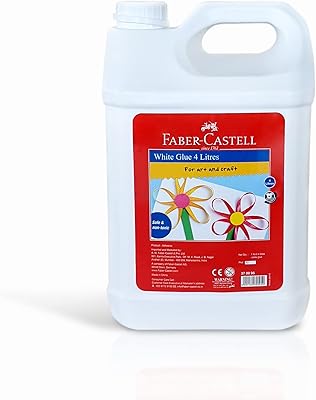 Colle blanche lavable faber-castell en jerrycan, 4 litres, pour les arts et l'artisanat