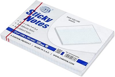 Cahier autocollant fis® 4 x 6 pouces paquet de 6 5