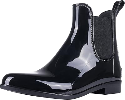 Bottes de pluie courtes pour femmes, bottes de pluie chelsea légères, bottes