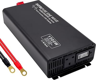 Onduleur à onde sinusoïdale pure 1 500 w crête 3 000 w, onduleur