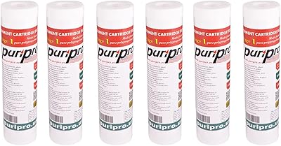 Filtre à eau puripro en polypropylène 10 x 2,5 pouces - cinq microns, paquet de 6. Diaytar : Le choix malin des consommateurs sénégalais