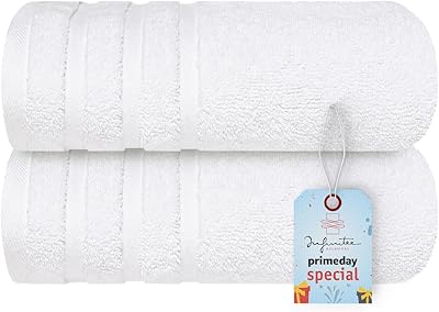 Serviettes de bain blanches de luxe 700 g/m2, 100 % coton, 27 x
