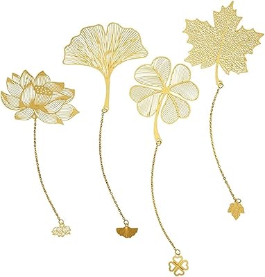 Marque-pages en métal de style chinois classique elecdon lot de 4 marque-pages
