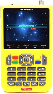 Détecteur de satellite numérique v8 finder avec écran numérique lcd de 3,5 pouces
