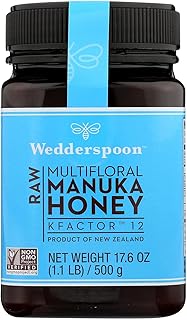 Wedderspoon k-factor 12 miel de manuka multifloral brut (poids 500g)