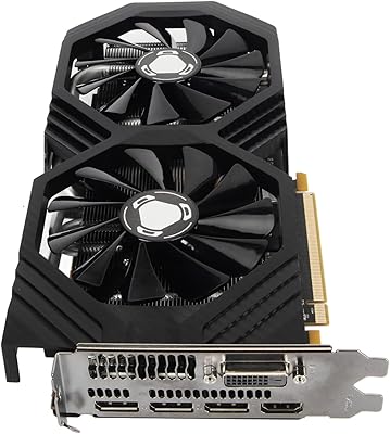Carte graphique rx590 8 go gddr5, carte graphique 256 bits à dissipation thermique