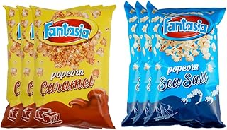 Fantasia popcorn 60 grammes party pack de 6 (3 sel de mer et 3 caramel). Des économies substantielles vous attendent sur Diaytar