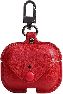 Étui de protection en cuir pour airpods 3ème génération (2021) avec porte-clés
