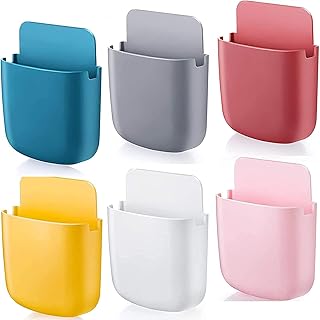 Supports de télécommande, paquet de 6 conteneurs de télécommande muraux, boîte de rangement