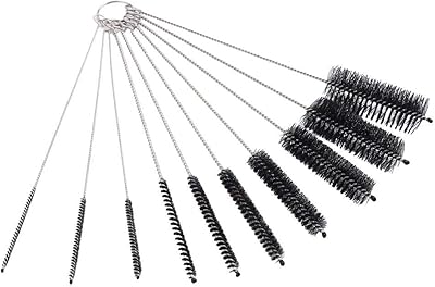 Amater 10 pièces brosse de nettoyage de bouteilles en nylon brosses de nettoyage de tuyaux brosses à tuyaux pipette bouteille poils nettoyant ensemble d'outils noirs (noir). Le meilleur du e-commerce discount réuni sur Diaytar