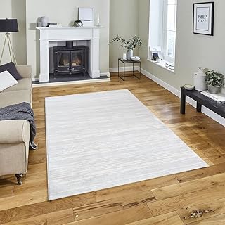 Tapis rectangulaire blanc neutre super doux pour chambre à coucher, salon et salle