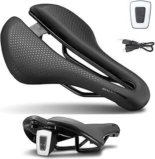 Selle de vélo jardesi aero avec feu arrière amovible - gel creux confortable pour vélo de montagne et de route pour hommes et femmes - parfait pour le triathlon tt. Diaytar : Votre shopping, nos meilleurs prix