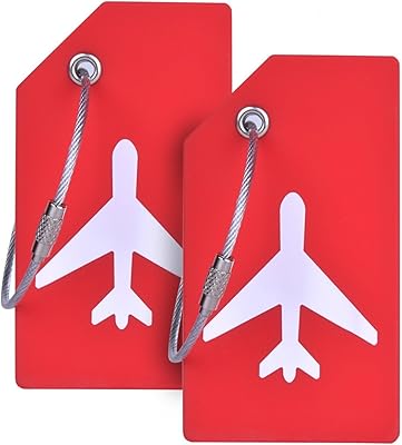 Étiquette de bagage en silicone avec nom d'identification, parfaite pour une identification rapide