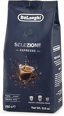 Café en grains expresso delonghi 250 g, noir, modèle dlsc601