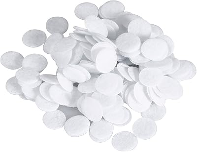 Tampons filtrants en coton, 500 pièces 7 tailles tampons filtrants ronds en coton