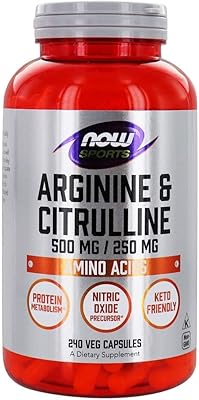 Now foods - arginine 500 mg et citrulline 250 mg d'acides aminés