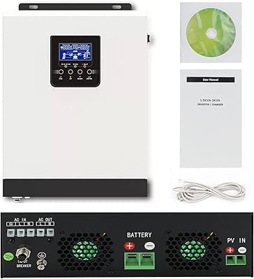 Onduleur solaire 3000va/2400w 24v à 220v/230v ac, convertisseur pour maison, camping-car, système solaire